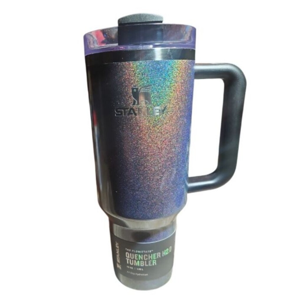 Stanley Midnight Glitz Quencher H2.0 FlowState 40oz Tumbler Limited Edition NEW